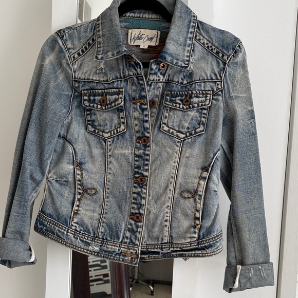 White Crow Blue Denim Aztec Jacket - Picture 3 of 5